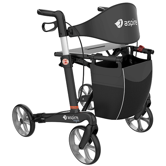 Aspire Vogue Carbon Fibre Seat Walker / Rollator