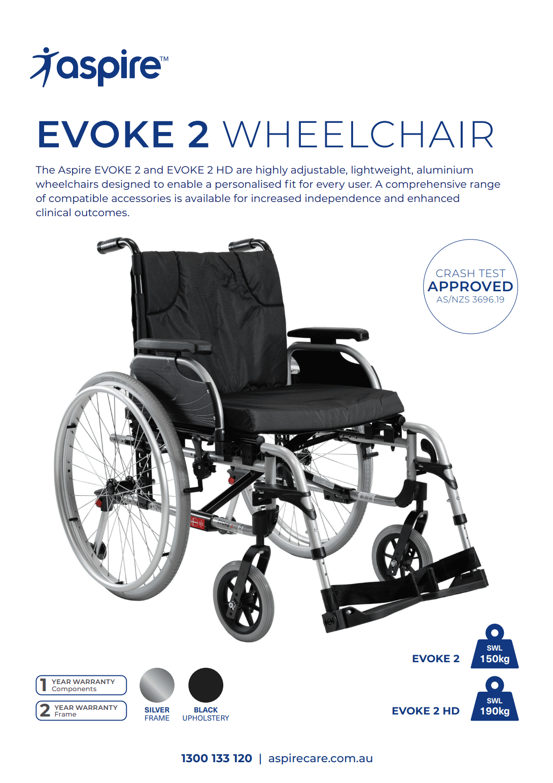 Aspire Evoke 2 Wheelchair Flyer