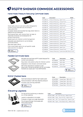 Aspire Shower Commode Accessory Flyer