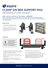 Aspire Clamp-on Bed Support Rail Use Guide