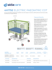 4H175E Electric Paediatric Cot Flyer