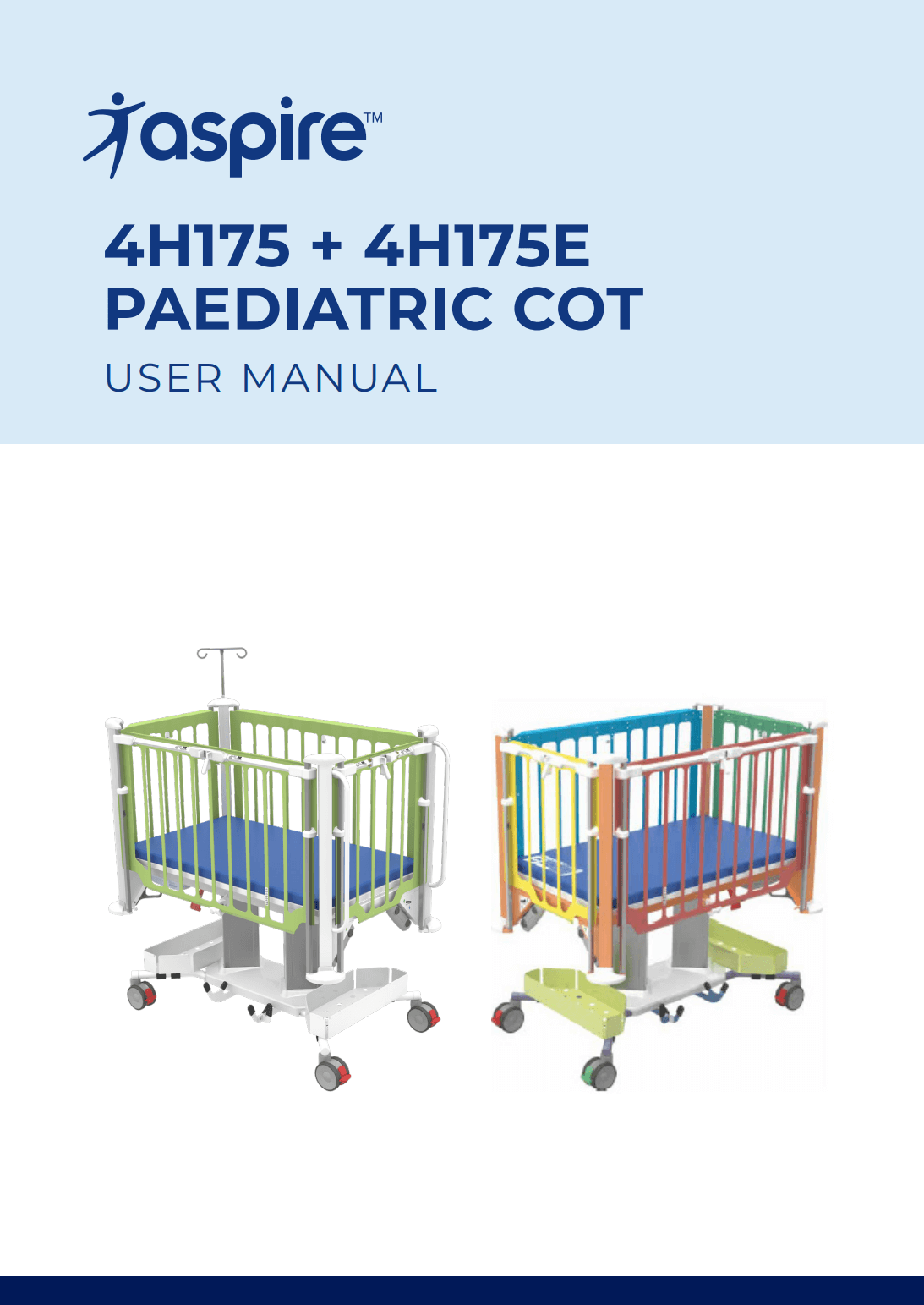 4H175E Electric Paediatric Cot User Manual