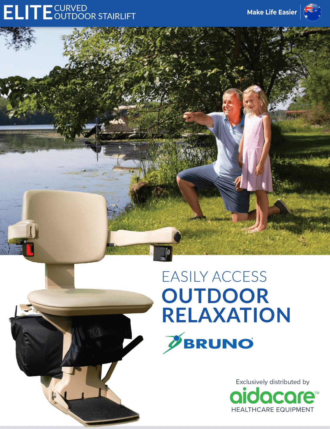 Bruno Elite Outdoor Curve Stairlift Brochure