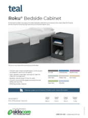 Teal Roku Bedside Cabinet Flyer
